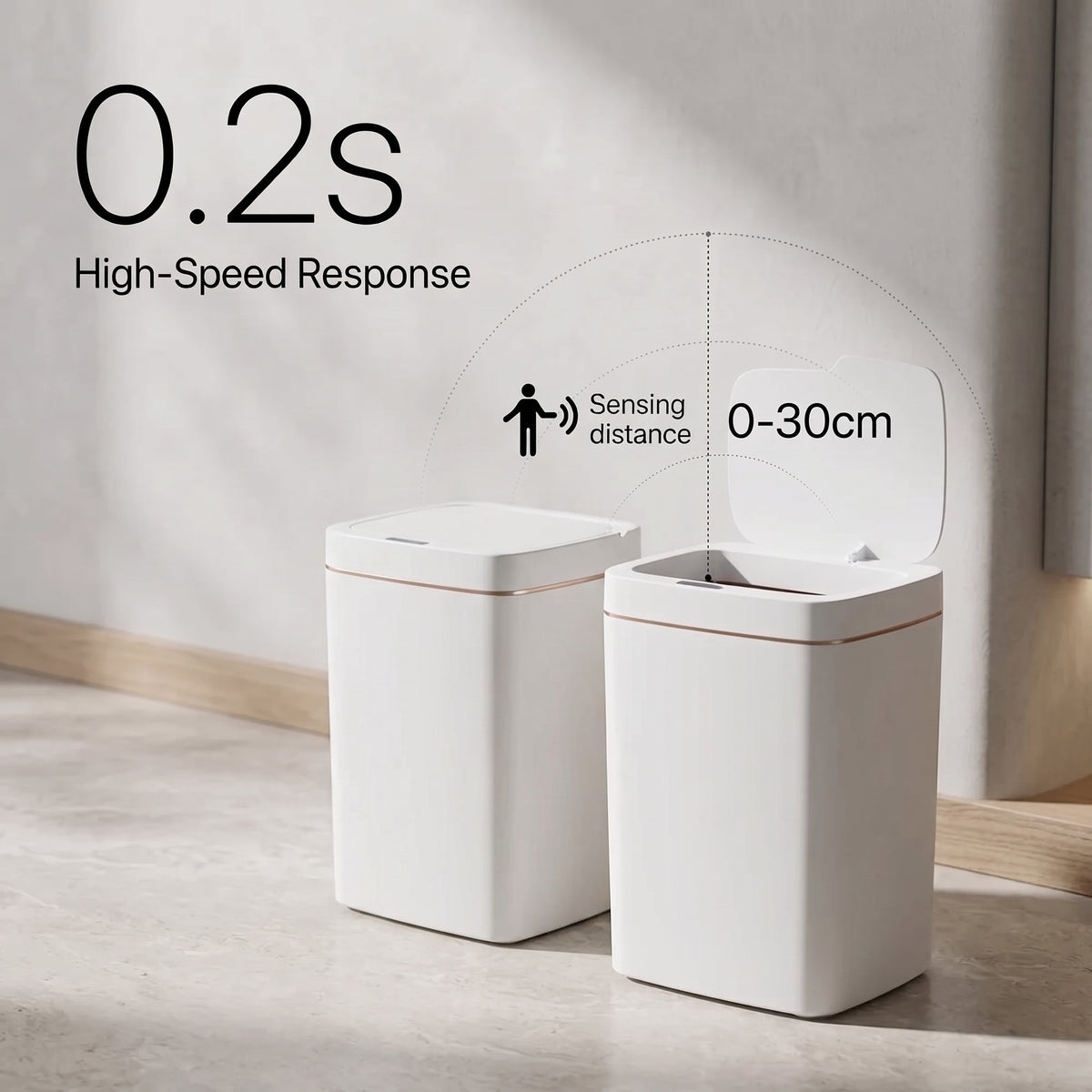 Smart Sensor Trash Can – Touchless Automatic Bagging